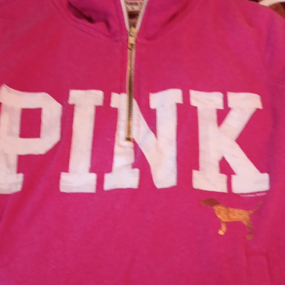 PINK Victoria's Secret Fuchsia Cowl Neck Sweater - Picture 5 of 5